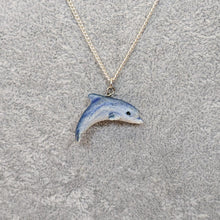 Load image into Gallery viewer, Dolphin Porcelain Pendant Necklace