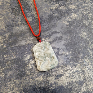 Year of the Ox Jade Medallion Pendant Necklace