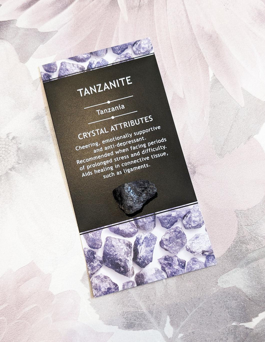 Raw Tanzanite Crystal - for Stress Management and Anti-Depression