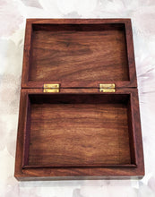 Load image into Gallery viewer, Hand Carved Sheesham Wood Angel Cards Storage Box