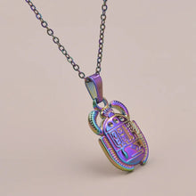Load image into Gallery viewer, Ancient Egyptian Scarab Beetle Pendant Necklace