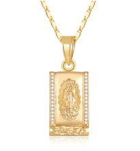 Load image into Gallery viewer, Gold Plated Virgin Mary Religious Christian Catholic Classic Pendant Necklace