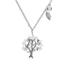 Load image into Gallery viewer, Sterling Silver Celtic Crystal Tree of Life Pendant Necklace
