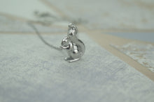 Load image into Gallery viewer, Sterling Silver Lucky Squirrel Pendant Necklace