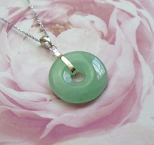 Load image into Gallery viewer, Lucky Genuine Grade A Natural Jade & 925 Sterling Silver Agogo Pendant