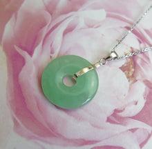Load image into Gallery viewer, Lucky Genuine Grade A Natural Jade & 925 Sterling Silver Agogo Pendant