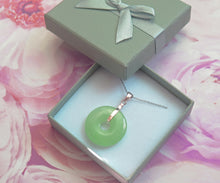 Load image into Gallery viewer, Lucky Genuine Grade A Natural Jade & 925 Sterling Silver Agogo Pendant