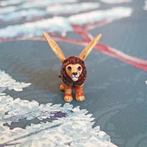Mythical Winged Lion Minifig Mini Figurine