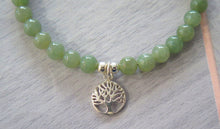 Load image into Gallery viewer, Lucky Genuine Grade A Jade & 925 Sterling Silver Celtic Tree of Life Bracelet