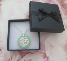 Load image into Gallery viewer, Lucky Genuine Grade A Natural Green Jade &amp; 925 Sterling Silver Chinese Dragon Pendant