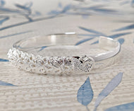Sterling Silver Peacock Bangle Bracelet
