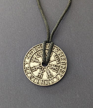 Load image into Gallery viewer, The Helm of Awe and Terror Viking Symbol Mens Pendant Necklace
