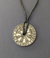 The Helm of Awe and Terror Viking Symbol Mens Pendant Necklace
