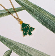 Christmas Tree Pendant Necklace
