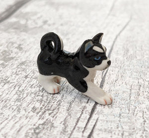 Husky Puppy Dog Minifig Mini Figurine