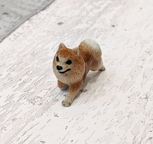 Pomeranian Puppy Dog Minifig Mini Figurine