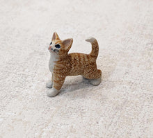 Load image into Gallery viewer, Tabby Cat Kitten Minifig Mini Figurine