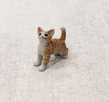 Load image into Gallery viewer, Tabby Cat Kitten Minifig Mini Figurine