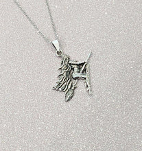 Load image into Gallery viewer, Sterling Silver Salem Sexy Witch Pendant Necklace