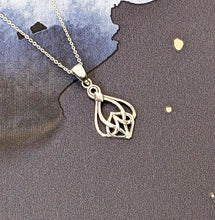 Load image into Gallery viewer, Sterling Silver Celtic Knot Teardrop Pendant Necklace