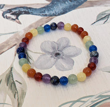 Load image into Gallery viewer, Real Gemstone Chakra Power Bracelet