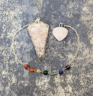Rose Quartz Orgone Pendulum