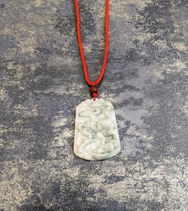 Year of the Ox Jade Medallion Pendant Necklace