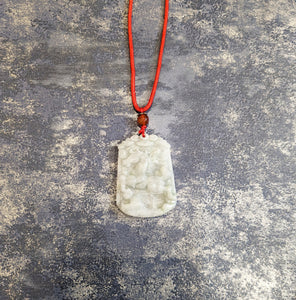 Year of the Horse Jade Medallion Pendant Necklace
