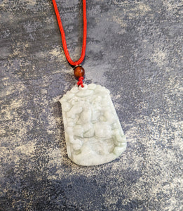Year of the Horse Jade Medallion Pendant Necklace