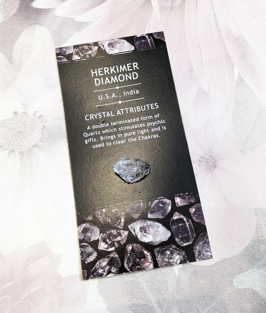 Herkimer Diamond Double Terminated Quartz - Clear your Chakras