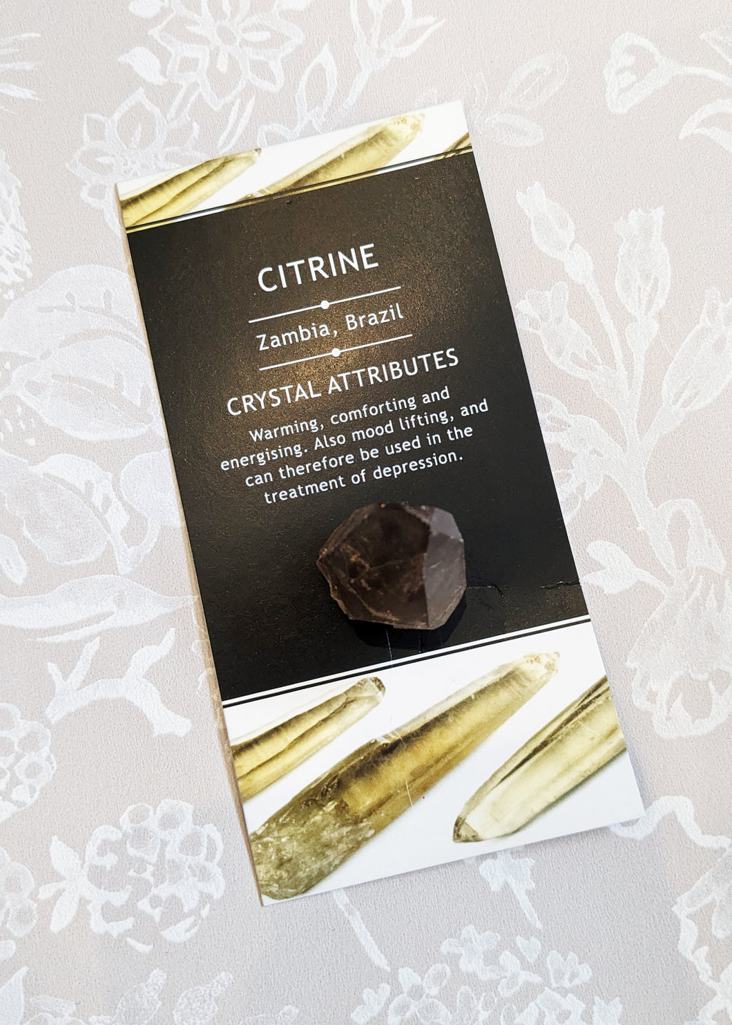 Raw Citrine Crystal - For Mood Lifting and Anti-Depression