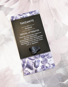 Raw Tanzanite Crystal - for Stress Management and Anti-Depression