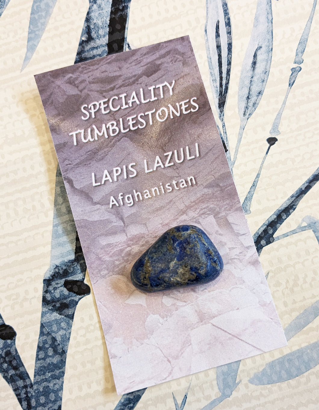 Tumbled Lapis Lazuli Crystal - for strength, courage, wisdom, intellect & truth