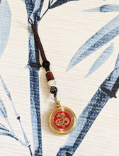 Load image into Gallery viewer, Lucky Chinese Feng Shui Coin Mobile Phone Bag Charm Chinese Zodiac Year of The Dragon