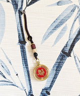 Chinese Zodiac Year of The Rooster/Cockerel Lucky Coin Charm Keyring