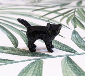 Black Cat Kitten Minifig Mini Figurine