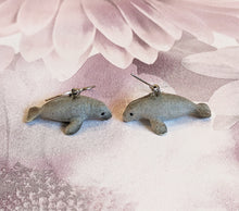 Load image into Gallery viewer, Manatee Porcelain Earrings