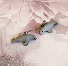 Load image into Gallery viewer, Manatee Porcelain Earrings
