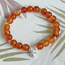 Load image into Gallery viewer, Attract &amp; Achieve Gemstone Bracelet with Real Carnelian Gemstone