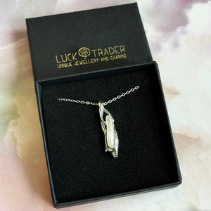 Sterling Silver Ballet Pointe Shoe Pendant Necklace