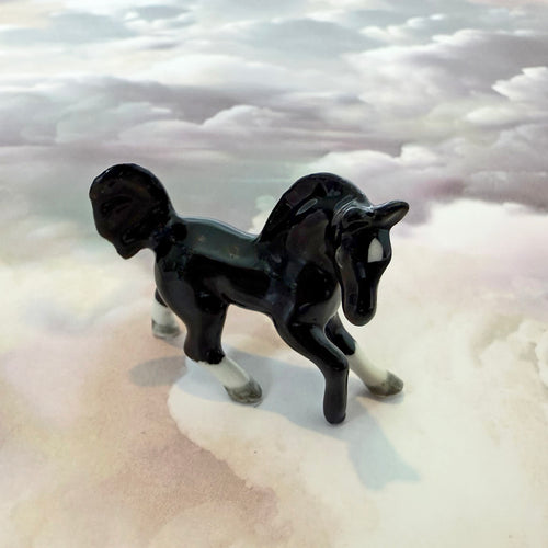 Black Horse Minifig Mini Figurine