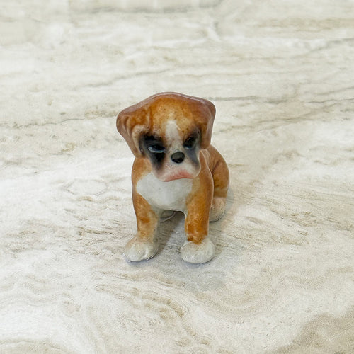 Boxer Puppy Dog Minifig Mini Figurine