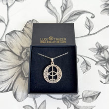 Load image into Gallery viewer, Sterling Silver Chalice Well Spiritual Pendant Necklace