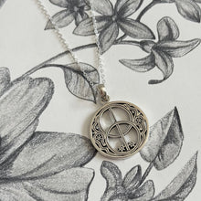 Load image into Gallery viewer, Sterling Silver Chalice Well Spiritual Pendant Necklace