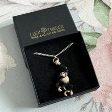 Load image into Gallery viewer, Chimpanzee Chimp Porcelain Animal Pendant Necklace