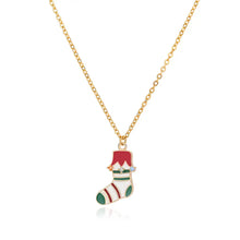 Load image into Gallery viewer, Christmas Stocking Pendant Necklace