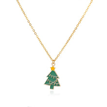Load image into Gallery viewer, Christmas Tree Pendant Necklace