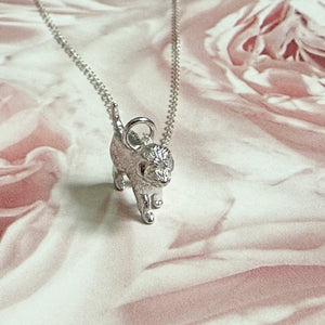 Solid 925 Sterling Silver Cockapoo Pendant Necklace