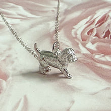 Load image into Gallery viewer, Solid 925 Sterling Silver Cockapoo Pendant Necklace