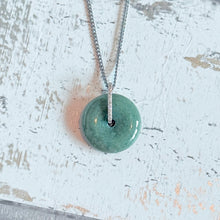 Load image into Gallery viewer, Certified Jade and Sterling Silver Crystal Agogo Pendant Necklace